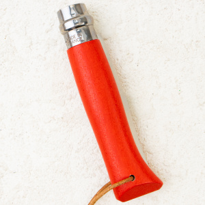 Нож Opinel №8 Trekking, 12C27, Wood Red, Кожаным Чехол, 1890 Нож Opinel №8 Trekking, 12C27, Wood Red, Кожаным Чехол, 1890