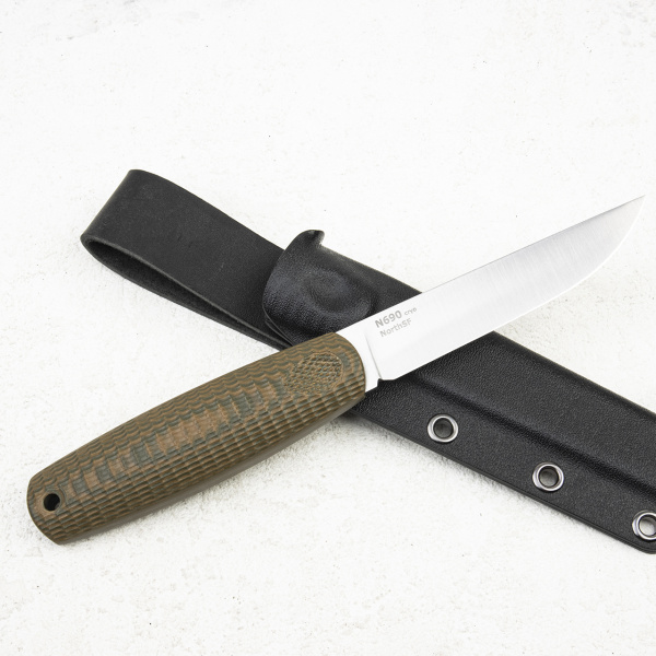 Нож OWL North S F, N690 Cryo, G10 Sand/Olive, Kydex  - купить в интернет-магазине Blademan