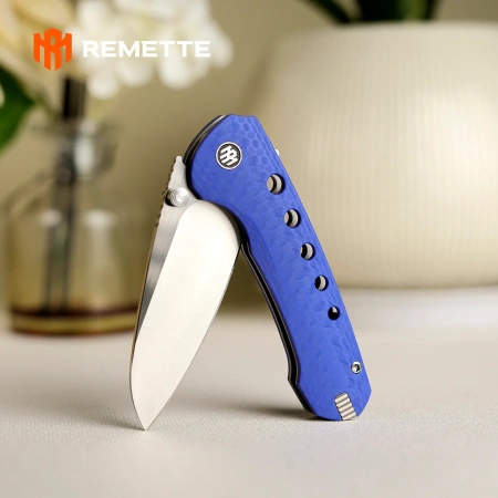 Нож Remette Bee, 14C28N, CNC G10 Blue Handle, RT-Bee-B