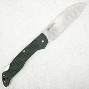 Нож Ontario Camp Plus Santoku, 43051, Stainless, Green - складной туристические ножи из стали Нож Ontario Camp Plus Santoku, 43051, Stainless, Green - складной туристические ножи из стали
