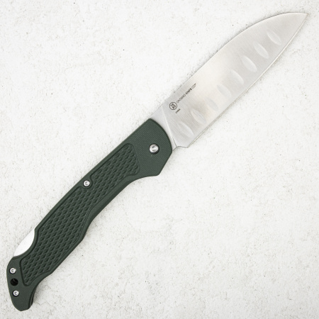 Нож Ontario Camp Plus Santoku, 43051, Stainless, Green Нож Ontario Camp Plus Santoku, 43051, Stainless, Green - купить в интернет-магазине Blademan