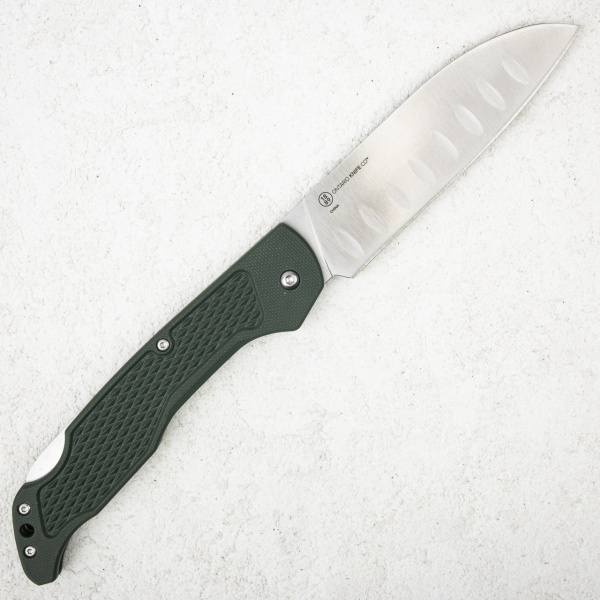 Нож Ontario Camp Plus Santoku, 43052, Stainless, Green