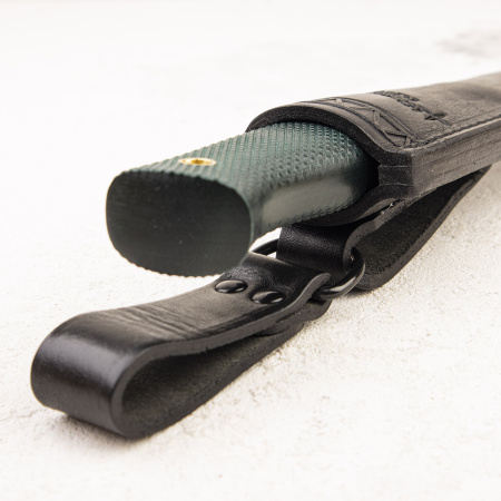 Нож Южный Крест Длинный Джек Эксперт, N690, Микарта Изумруд, Насечка - купить в интернет-магазине Blademan