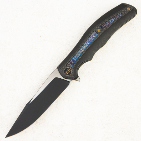 Нож WE Knife Zonda, CPM 20CV, Carbon / Flamed / Black Titanium Handle