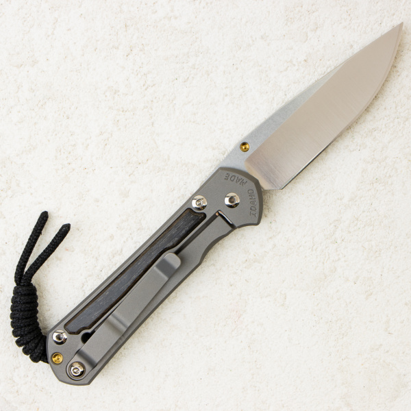 Нож Chris Reeve Small Sebenza 31 Inlay, Polished CPM MagnaCut, Titanium/Bog Oak, S31-1136