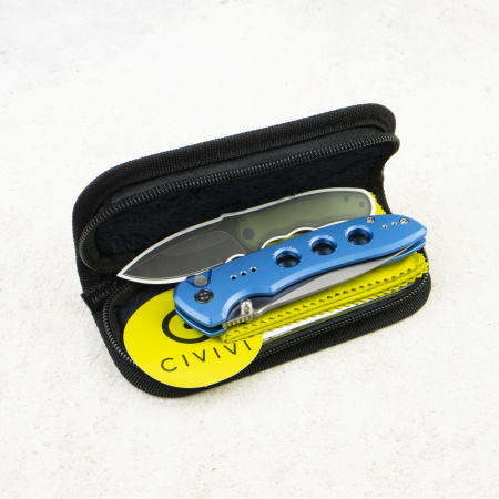 Нож CIVIVI Hyperpulse, Satin, 14C28N, Aluminum Blue Handle, C23087A-2 Нож CIVIVI Hyperpulse, Satin, 14C28N, Aluminum Blue Handle, C23087A-2