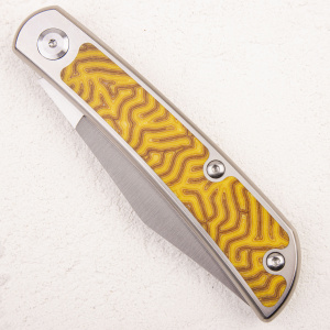 Нож WKL Mockingbird, ELMAX, Titanium/Micarta Yellow, WKL02 Нож WKL Mockingbird, ELMAX, Titanium/Micarta Yellow, WKL02