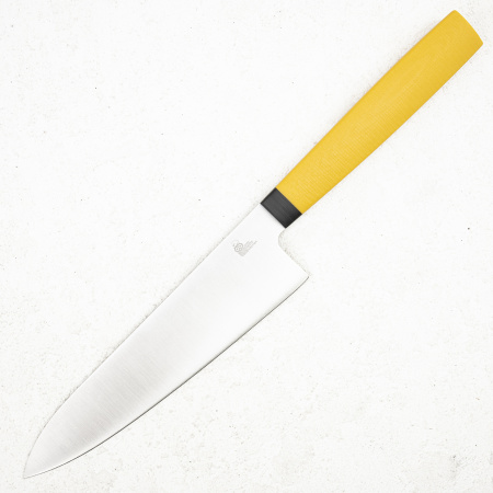 Нож мини шеф OWL CH160 F, N690 Cryo, G10 Yellow