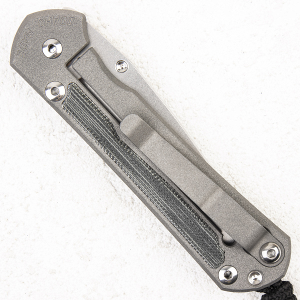 Нож Chris Reeve Small Sebenza 31, S45VN, Titanium/Black Canvas Micarta - складной туристические ножи из стали