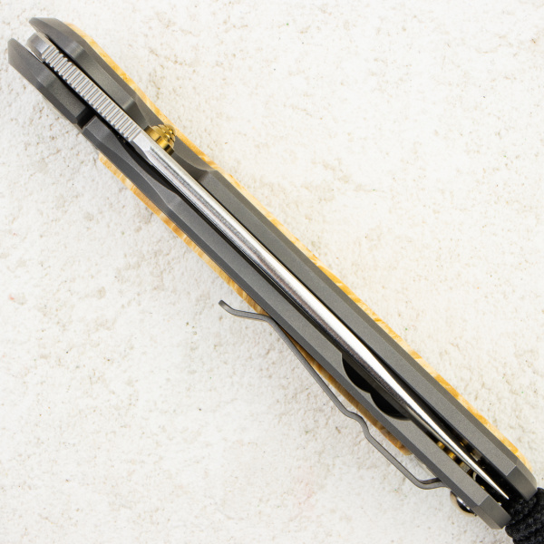 Нож Chris Reeve Large Sebenza 31 Inlay, Polished CPM MagnaCut, Titanium/Box Elder Handle, L31-1138