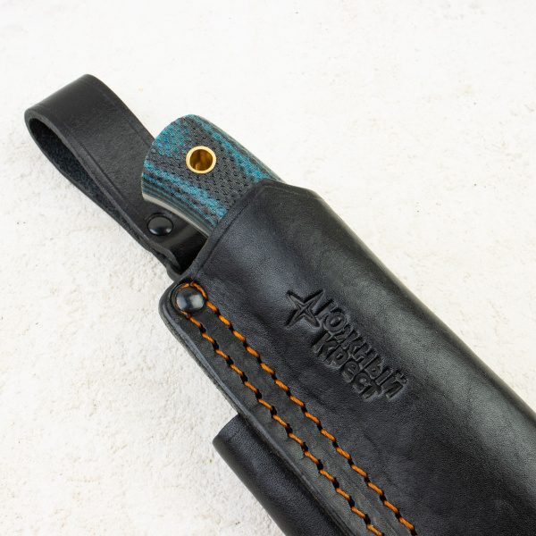 Нож Южный Крест Скаут L, CPR, Convex, Micarta Black/Blue, 238