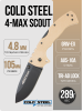 Нож Cold Steel 4-Max Scout, AUS-10A, Grive-Ex Tan, CS-62RQ-DTBK Нож Cold Steel 4-Max Scout, AUS-10A, Grive-Ex Tan, CS-62RQ-DTBK