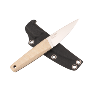 Нож OWL Tyto XSS, N690 Cryo, Micarta Jeans Tan Handle, Kydex