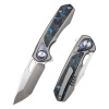 Нож Remette Saker Falcon, CPM S45VN, Titanium/Carbon Black/Blue Handle, ASTP-1