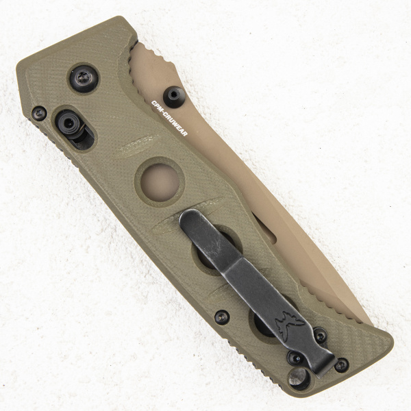 Нож Benchmade ADAMAS, CPM CruWear Serrated, G10 Olive, 275SFE-2