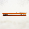 Нож CIVIVI Chevalier II Flipper & Button Lock, 14C28N, Orange Aluminum Handle, C20022B-2