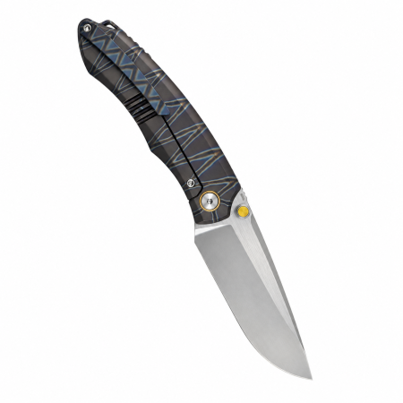 Нож Remette Wild Species, M390, Titanium Flame, Button Lock, WD108-N4