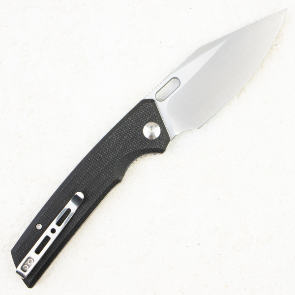 Нож SENCUT GlideStrike Thumb Hole Knife Black Canvas Micarta, S23018-4