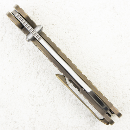 Нож QSP Penguin, 154CM, Titanium Bronze Frag Нож QSP Penguin, 154CM, Titanium Bronze Frag - купить в интернет-магазине Blademan