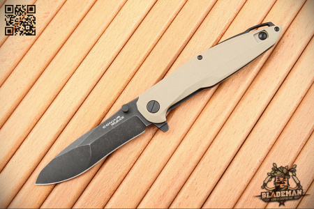 Нож Mr.Blade Convair, D2 Black Stonewash, G10 Tan - купить в интернет-магазине Blademan