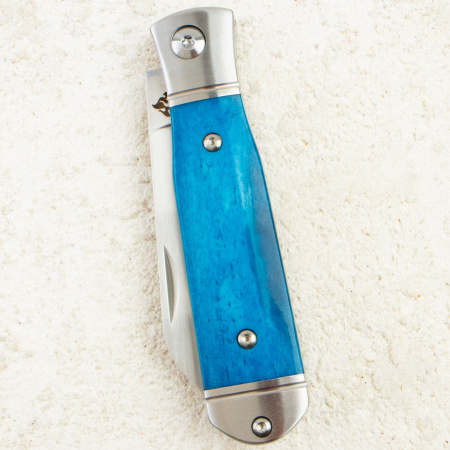 Нож QSP Jumping Jack, Satin, 14C28N, Bone Blue, QS167-B Нож QSP Jumping Jack, Satin, 14C28N, Bone Blue, QS167-B