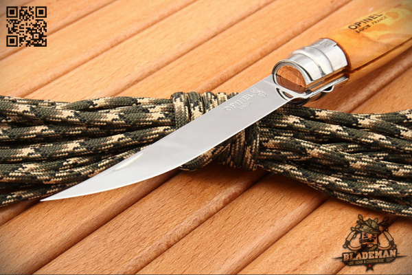 Нож филейный Opinel №10, Нержавеющая сталь, Оливковое дерево - складной туристические ножи из стали