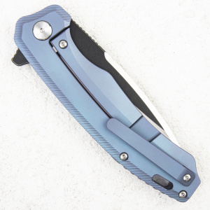 Нож QSP Woodpecker, Bohler M390, Titanium Blue - складной туристические ножи из стали Нож QSP Woodpecker, Bohler M390, Titanium Blue - складной туристические ножи из стали