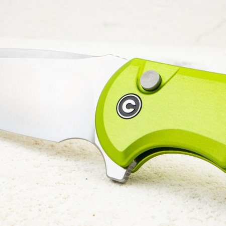 Нож CIVIVI Praxis Button Lock, Nitro-V, Green Aluminum Handle, C18026E-3