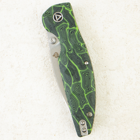 Нож QSP Turtle Punk, Stonewashed 14C28N, G10 Black/Green, QS158-C1 Нож QSP Turtle Punk, Stonewashed 14C28N, G10 Black/Green, QS158-C1