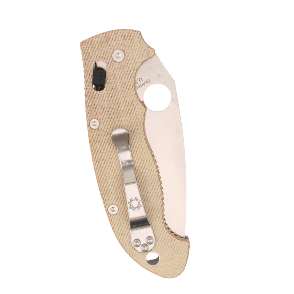 Нож Spyderco Manix 2 XL, CPM Cru-Wear, Canvas Micarta Brown Handle, C95MPCW2