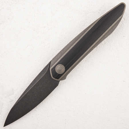 Нож WE Knife Black Void Opus, 20CV Black, 6AL4V Titanium/G10