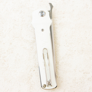 Нож Petrified Fish Tena, D2, Satin, G10 White Handle, PFB04WS