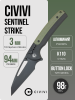 Нож CIVIVI Sentinel Strike, K110, Aluminum/FRN Black/Green, C22025B-3 Нож CIVIVI Sentinel Strike, K110, Aluminum/FRN Black/Green, C22025B-3