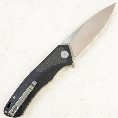 Нож Petrified Fish Pub, D2, Satin, Carbon Fiber/G10  Handle, PF838CS Нож Petrified Fish Pub, D2, Satin, Carbon Fiber/G10  Handle, PF838CS