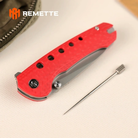 Нож Remette Bee, 14C28N, CNC G10 Red Handle, RT-Bee-R