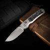 Нож Remette Aurora, M390, Titanium/Carbon Black/Gray Handle, AURA-D
