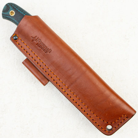 Нож Южный Крест Барибал, VG10, Конвекс, Микарта Черно-Синяя, Насечка