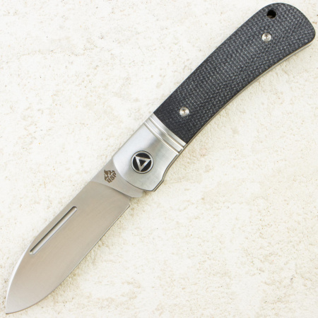 Нож QSP Hedgehog Spearpoint, Satin 14C28N, Micarta Black, QS142SP-A