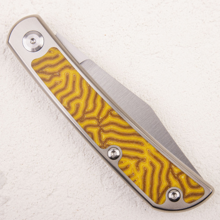 Нож WKL Mockingbird, ELMAX, Titanium/Micarta Yellow, WKL02