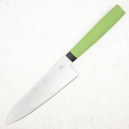 Нож мини шеф OWL CH160 F, N690 Cryo, G10 Green