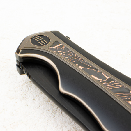 Нож WE Knife Zonda, CPM 20CV, Copper Foil Carbon Fiber / Black Titanium Handle Нож WE Knife Zonda, CPM 20CV, Copper Foil Carbon Fiber / Black Titanium Handle - купить в интернет-магазине Blademan