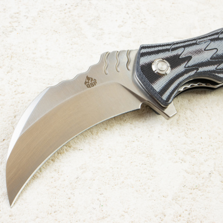 Нож-керамбит QSP Eagle, D2, G10 Black/Gray, QS120-E Нож-керамбит QSP Eagle, D2, G10 Black/Gray, QS120-E