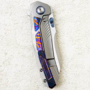 Нож Remette Kestrel, Satin, S35VN, Titanium Gray/Timascus Handle, RTPO-D Нож Remette Kestrel, Satin, S35VN, Titanium Gray/Timascus Handle, RTPO-D