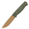 Нож HOT Knife Hoot, Cerakote Bronze, D2, Micarta Green Handle, Kydex