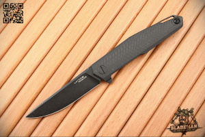 Нож Mr.Blade Lance, D2 Black Stonewash, Carbon - складной туристические ножи из стали