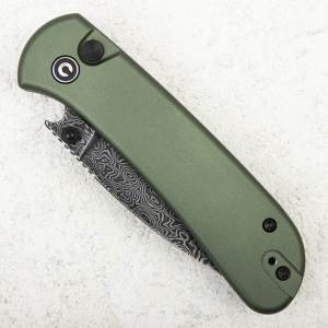 Нож CIVIVI Qubit Button Lock, Damascus, Aluminum Green, C22030E-DS1 Нож CIVIVI Qubit Button Lock, Damascus, Aluminum Green, C22030E-DS1