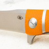 Reptilian Карат-02, D2, Stonewash, G10 Оранжевый Reptilian Карат-02, D2, Stonewash, G10 Оранжевый