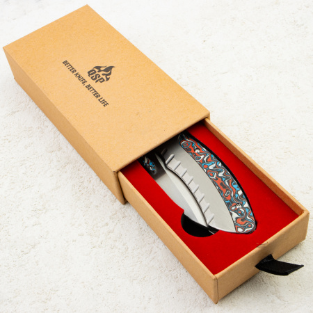 Нож QSP Capybara, M390, Carbon Fiber / Titanium Handle, QS152-B1