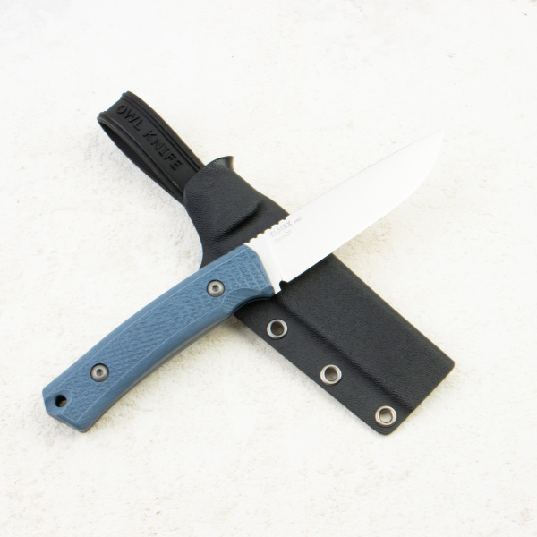 Нож OWL Barn S F, Elmax Cryo, G10 Navy Blue, Kydex