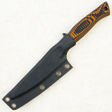 Нож овощной OWL S100 F, N690 Cryo, G10 Black/Orange, Kydex